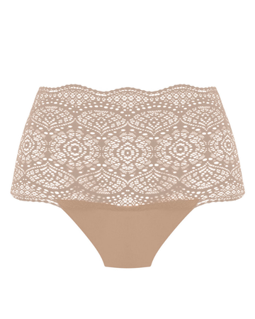 Fantasie FL2330 Natural Beige Lace Ease Invisible Stretch Nylon Full Brief  myselflingerie.com